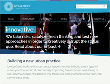 Tablet Screenshot of livingcities.org
